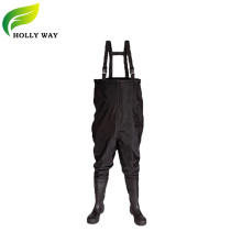 70D Waterproof fishing nylon PVC chest waders for farm